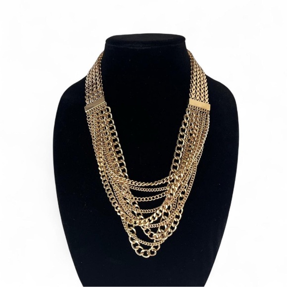 MIA Gold Tone Necklace and Earring Set - Picture 1 of 3
